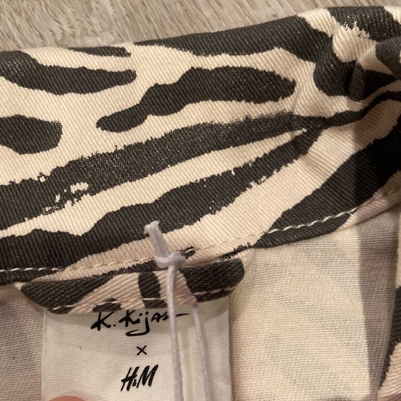 NWT K. Kijak x H&M Zebra Print Cropped Jacket - Picture 2 of 4